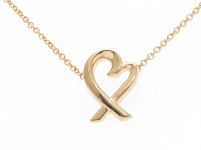 Tiffany Co ティファニー ネックレス ラビングハート ネックレス ピンクゴールド Pg 430 中古 大黒屋 Wakefieldasylum Co Uk