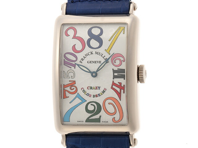 Franck Muller フランクミュラー ロングアイランド クレイジーアワーズ カラードリームス 10ch Wg ホワイトゴールド 革ベルト 460 中古 大黒屋 Andapt Com