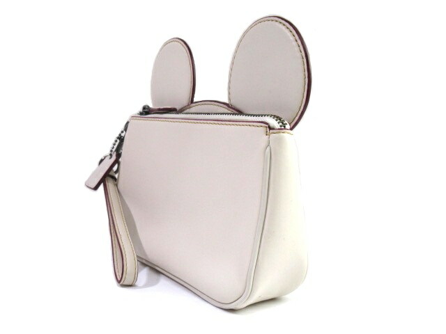 Coach コーチ バッグ ポーチ ディズニーコラボ アイボリー カーフ 436 中古 大黒屋 Butlerchimneys Com