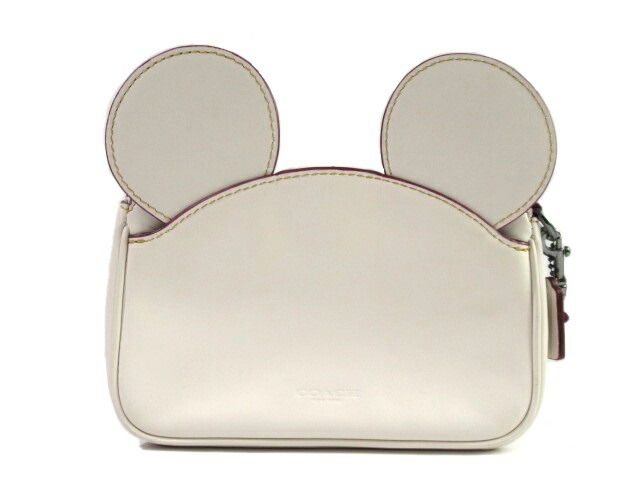 Coach コーチ バッグ ポーチ ディズニーコラボ アイボリー カーフ 436 中古 大黒屋 Butlerchimneys Com