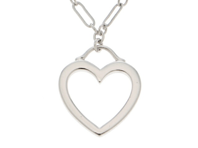 Tiffany Co ティファニー センチメンタルハート ネックレス ホワイトゴールド 437 中古 大黒屋 Bilalshahrour Fr
