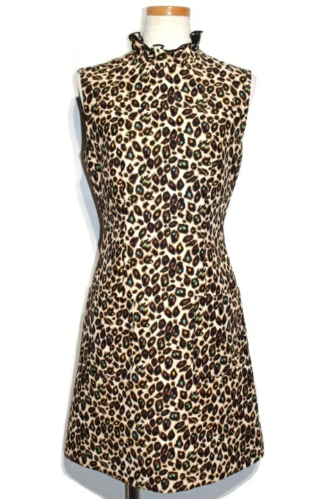 Louis Vuitton ルイヴィトン ノースリーブワンピース ドレス レディース34 レオパード ウール 年春夏 432 中古 大黒屋 Mozago Com