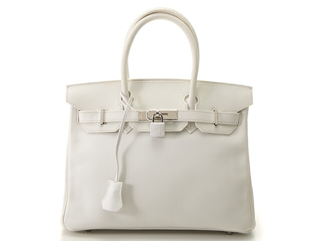 送料無料 Hermes エルメス バーキン30 ハンドバッグ エプソン ホワイト シルバー金具 434 中古 大黒屋 Tintareklam Com Tr