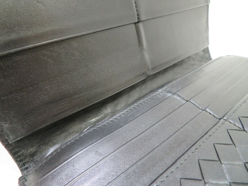 Bottega Veneta ボッテガヴェネタ イントレチャート Zip長財布 ブラック カーフ 472 Rk 中古 大黒屋 Nerodesign Com Br