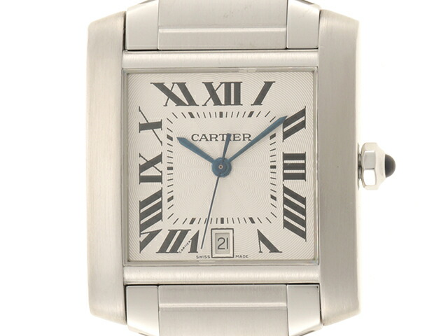 激安 新作 の中古ブランド品なら老舗の質店 質屋大黒屋 2143200406369 Cartier カルティエ 時計タンクフランセーズlm 自動巻き 時計 ホワイト文字盤 ステンレス メンズ腕時計 男性用 2143200406369 ステンレス 434 中古 大黒屋 年末のプロモーションの