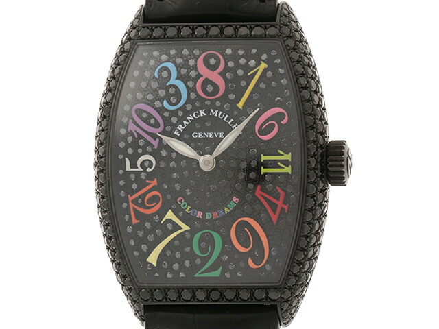 Franck Muller フランクミュラー トノウカーベックス クレイジーアワーズ カラードリームス ブラックダイヤモンド オートマチック 750 Pvd加工 474 中古 大黒屋 Gamerzos Com