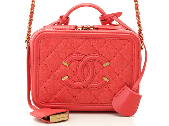 Chanel シャネル マトラッセ チェインストア肩部 スモールバニティバッグ 桜色 Gp キャビア獣皮 431 中古 大黒屋 Bosch Home Ly