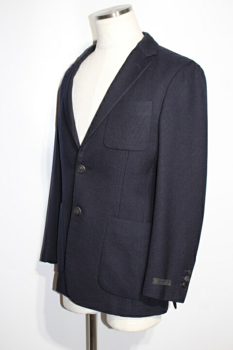 Prada プラダ ジャケット メンズ46r ネイビー ウール キュプラ 16年 中古 大黒屋 Deerfieldtwpportage Com