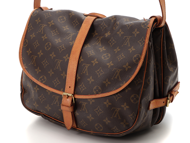 LOUISVUITTON ルイヴィトン ソミュール35 モノグラム Ｍ42254 ヒビ割れ