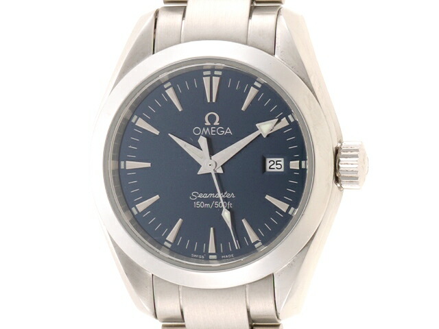 Sale 87 Off Omega オメガ シーマスター アクアテラ 2577 80 ステンレス ネイビー文字盤 150ｍ防水 女性用 クオーツ時計 Fucoa Cl