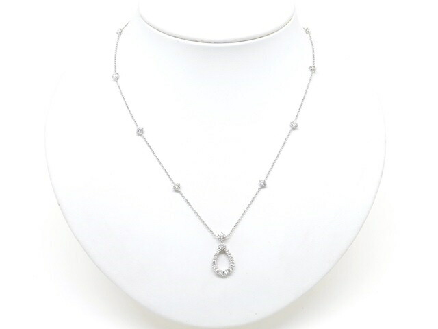 限定販売 Harry Winston Pt950 ダイヤ ネックレス ループ バイ ハリー ウィンストン ランドルチェーン ペンダント ハリーウィンストン Hw レディースアクセサリー