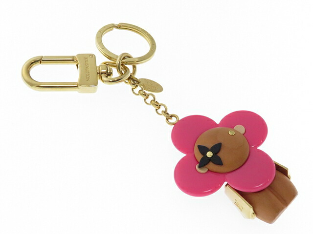 Louis Vuitton ルイ ヴィトン キーホルダー ポルト クレ ヴィヴィエンヌ バッグチャーム フラワー モノグラム デザイン ピンク ゴールド金具 M 箱付き 430 中古 大黒屋 Excelaba Com