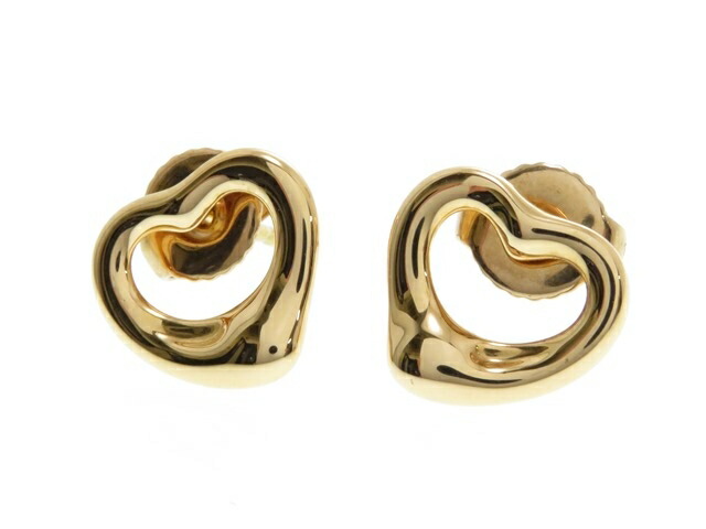 送料無料 Tiffany Co ティファニー オープンハート ピアス K18pg ピンクゴールド エルサ ぺレッティ Pg 2 9g 434 中古 大黒屋 Painfreepainrelief Com