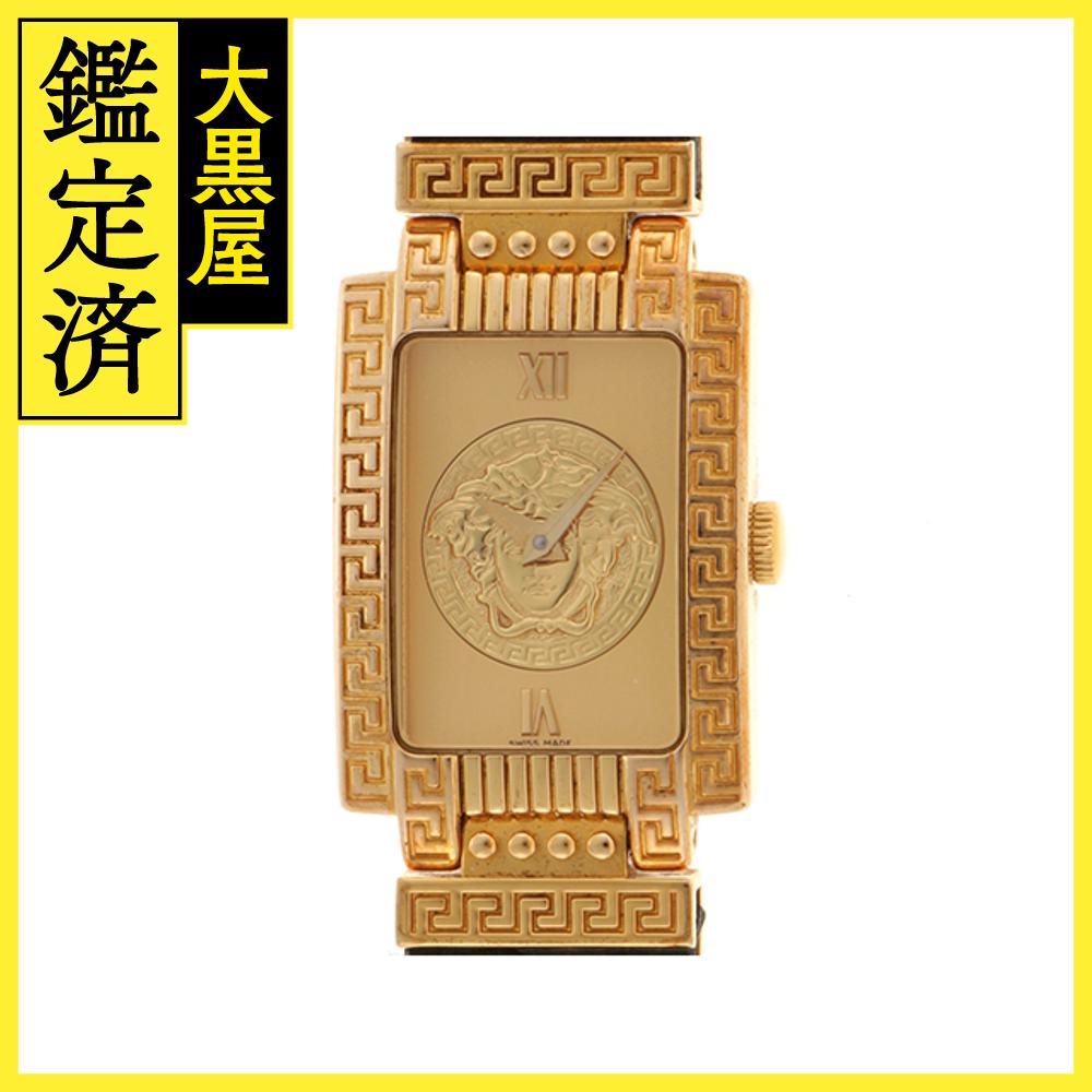 【希少】ヴェルサーチ 革ベルト ダイヤモンド装飾 スクエア 腕時計 限定品 bym-002_00.jpg
