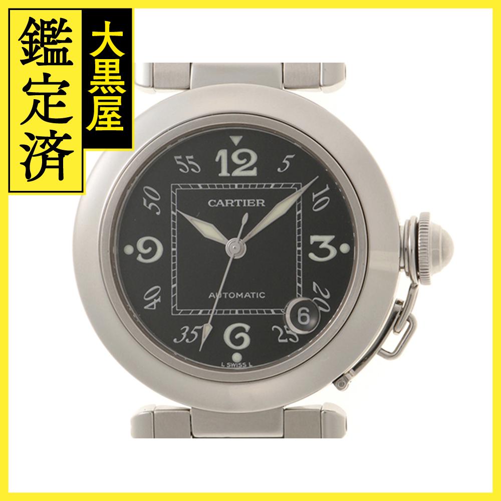 楽天市場】カルティエ パシャC 35mm 黒文字盤 SS【送料無料