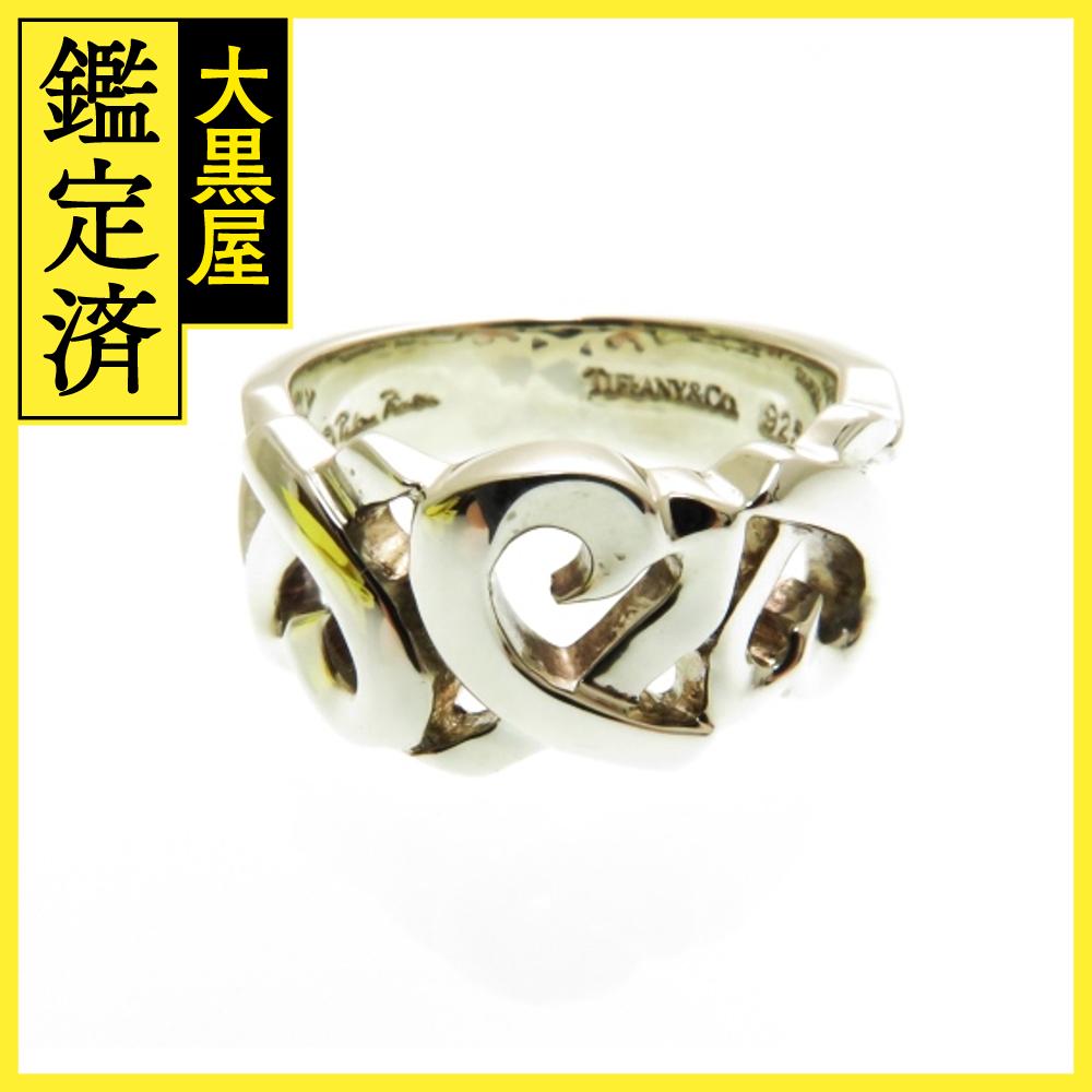 ティファニー 14号 ブルー エナメル ハート リング シルバー ティファニー 14号 ブルー エナメル ハート リング シルバー