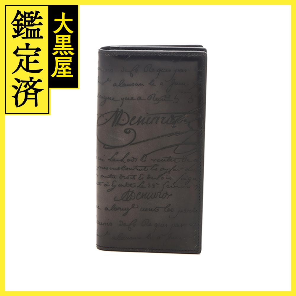 【極美品】ベルルッティ　カリグラフィー　長財布　レザー　お札　カード　コイン Berluti ベルルッティ 長財布 お札入れ カードケース