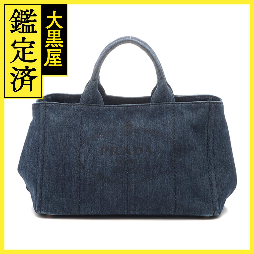 プラダ PRADA カナパ 2WAY トートバッグ ブラック デニム 楽天市場】プラダ【PRADA】カナパ2WAYトートバッグデニム