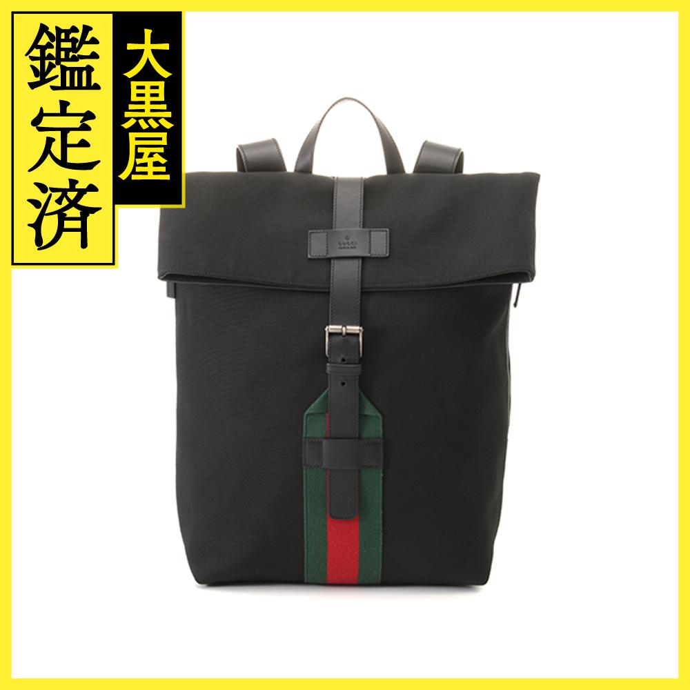 【美品】グッチ リュックサック ナイロン×レザー 黒 シェリーライン 楽天市場】【バッグ】GUCCI グッチ シェリーライン ウェビング