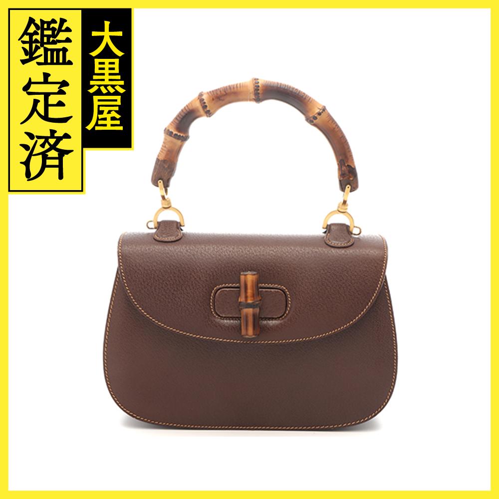 【美品】GUCCI バンブー 2WAY ハンドバッグ ショルダー付 レザー 茶色 楽天市場】美品 グッチ バンブー レザー 2WAY ショルダー ハンド