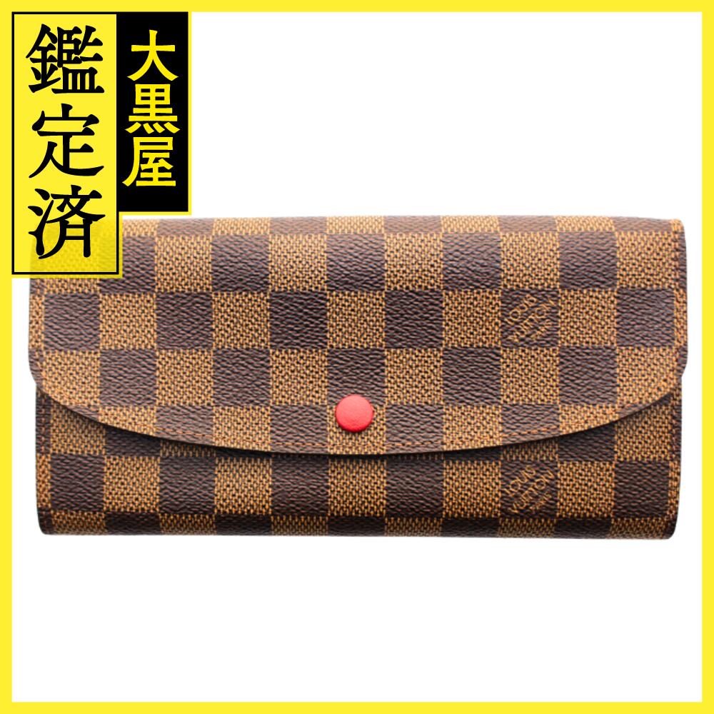 楽天市場】ルイ・ヴィトン ダミエ ポルトフォイユ エミリー 長財布