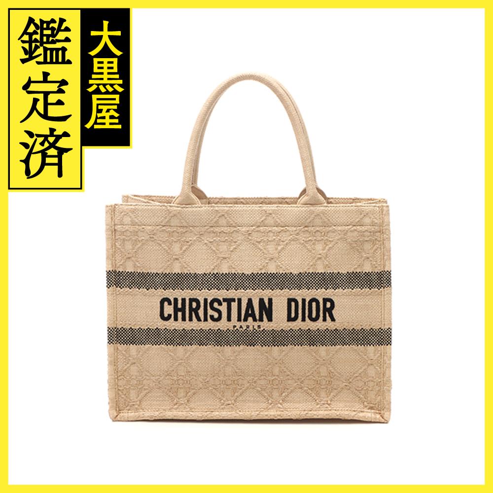 CHRISTIAN DIOR ホワイト ブックトート マクラメレース Christian Dior DIOR ディオール マクラメレース ブックトート