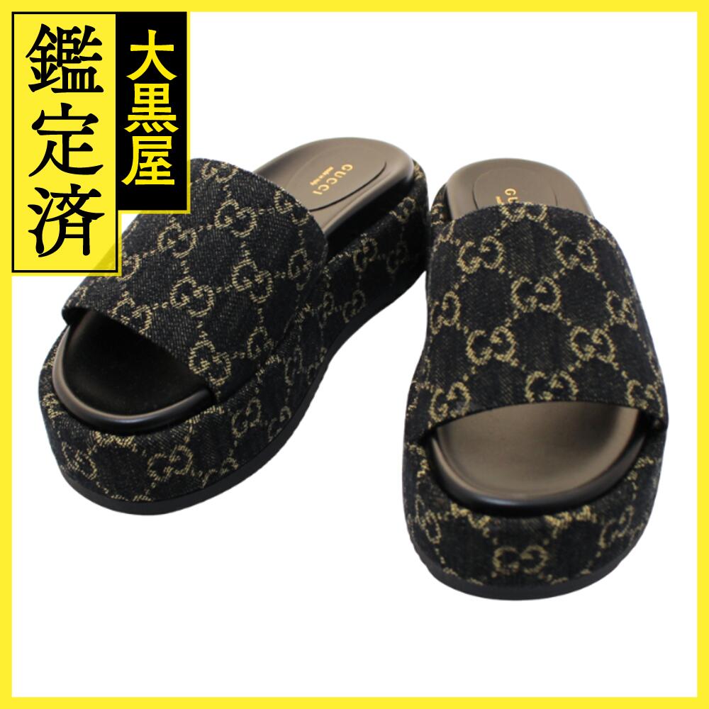 グッチ GUCCI サンダル エスパドリーユ シェリーライン 楽天市場】【広尾店】極美品 グッチ GUCCI サンダル