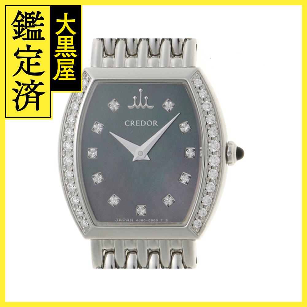 【稼働品】クレドール シグノ 5A70-0BP0 ダイヤモンド レディース時計 稼働品】クレドール シグノ 5A70-0BP0 ダイヤモンド レディース