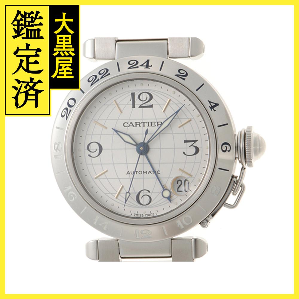 Cartier カルティエ　パシャC GMT 2377 自動巻き時計 カルティエ パシャC メリディアン 2000年代製 Ref.2377 GMT シルバー