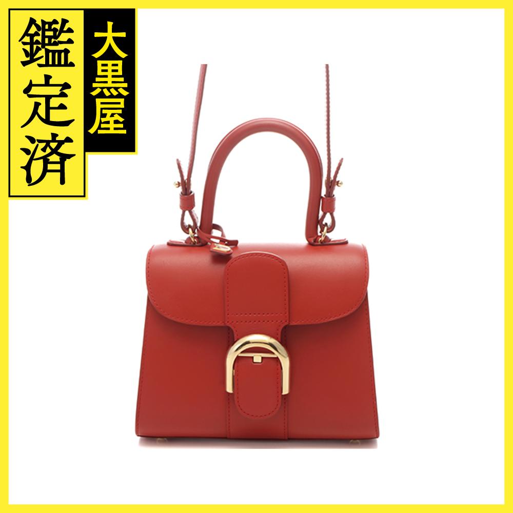 DELVAUX デルボー　　チャーム　ブリヨン　ボックスカーフ　新品未使用 正規購入証明書付】2016年デルヴォー ブリヨン MM ボックスカーフ