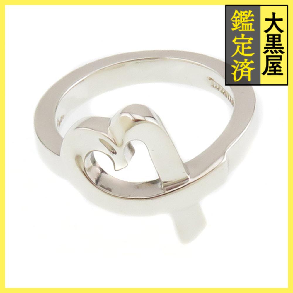 ティファニー SV925 トリプルハート リング 10号[g711-5］