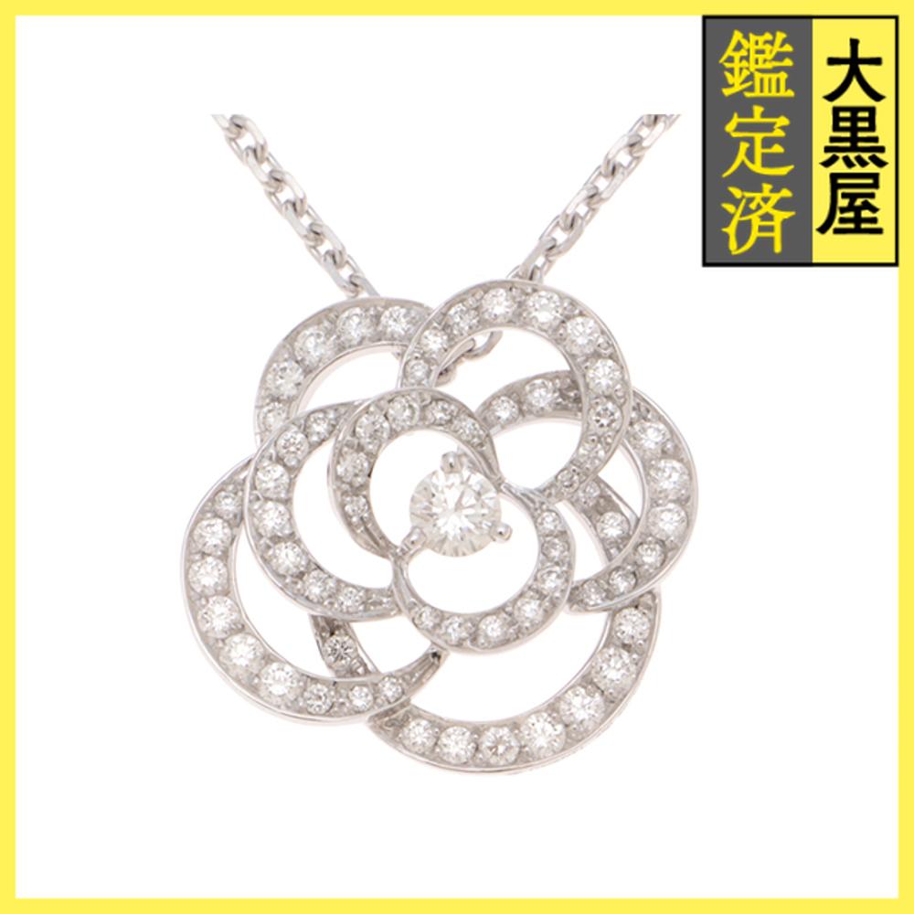 シャネル　アゲート　ダイヤモンド　ネックレス　K18WG 楽天市場】【ジュエリー】【新品仕上げ済】CHANEL シャネル カメリア