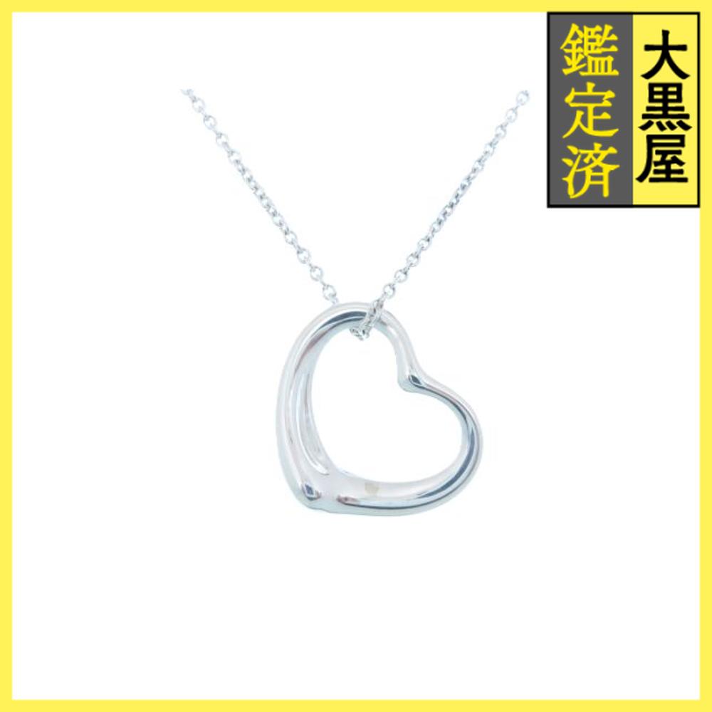 Tiffany & Co. シルバーネックレス オープンハート オンライン限定】エルサ・ペレッティ™ オープン ハート ペンダント