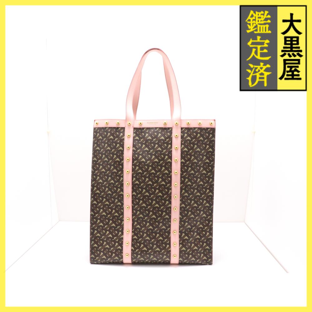 期間限定値下げ　BURBERRY(バーバリー)TB モノグラム トートバッグ BURBERRY】バーバリー『TBモノグラム ジャガード トートバッグ