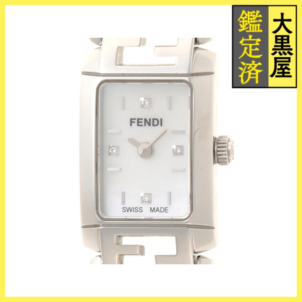 美品 FENDI 2100L ズッカ 11Pダイヤ 時計 レディース　フェンディ 美品 FENDI 2100L ズッカ 11Pダイヤ 時計 レディース フェンディ 楽天