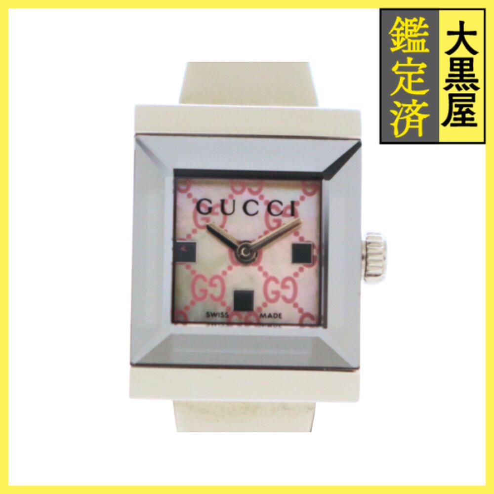 楽天市場】【ウォッチ】GUCCI グッチ Gフレーム 3Pダイヤ ホワイト文字