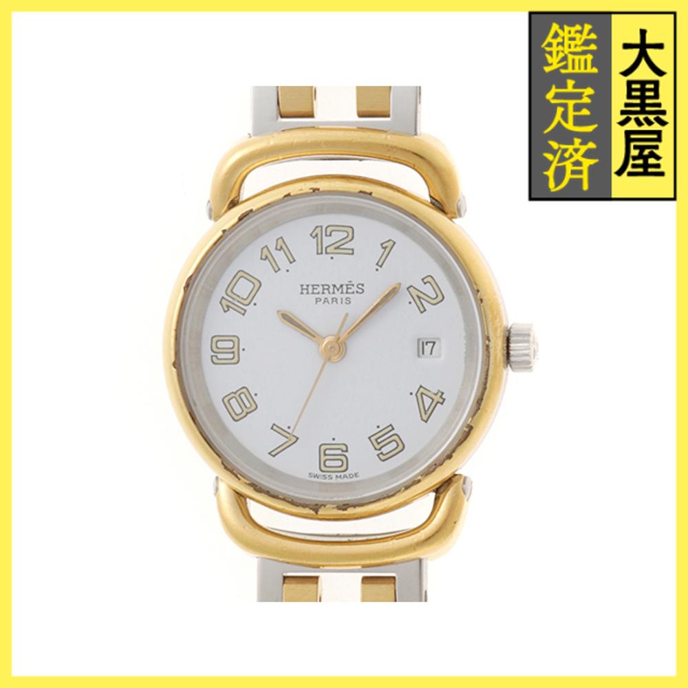 楽天市場】【ウォッチ】HERMES エルメス プルマン ホワイト文字盤