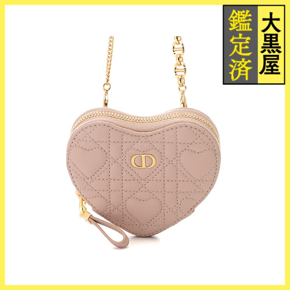 ★完売品希少★Dior★二つ折り★ハートカナージュ★ 新作☆【Dior】ハート カナージュ ラムスキン ≪ミニ財布≫ (Dior