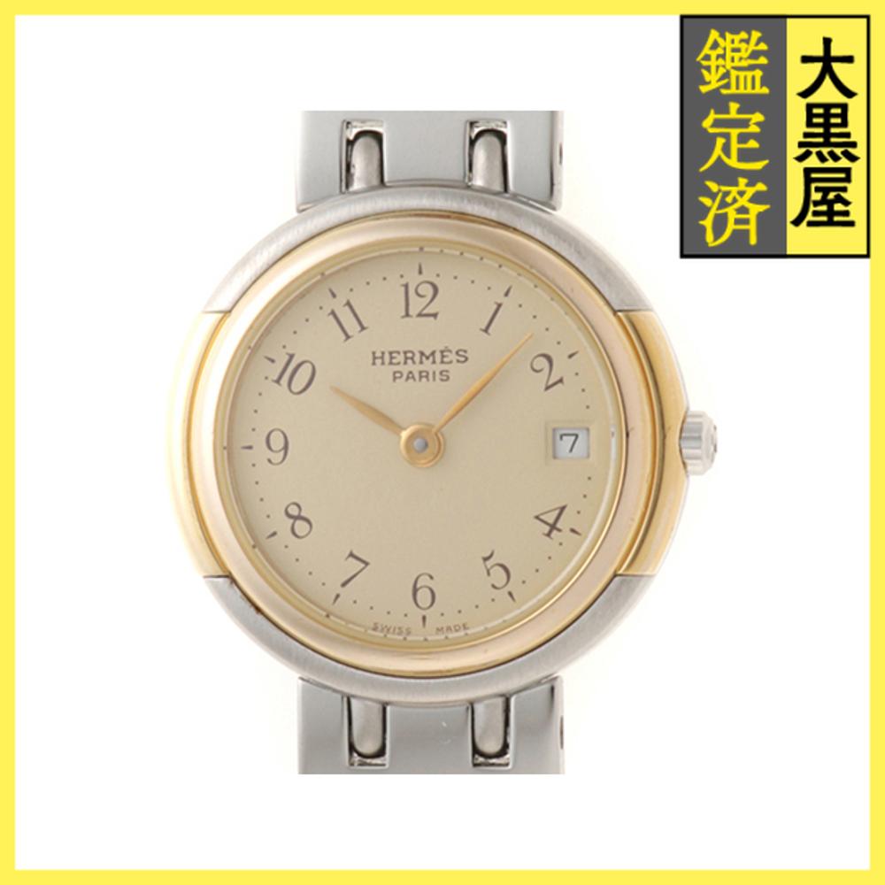 新品ベルト✨　エルメス　ウィンザー　腕時計　コンビ　ホワイト文字盤　クォーツ 楽天市場】【ウォッチ】HERMES エルメス ウィンザー デイト アイボリー