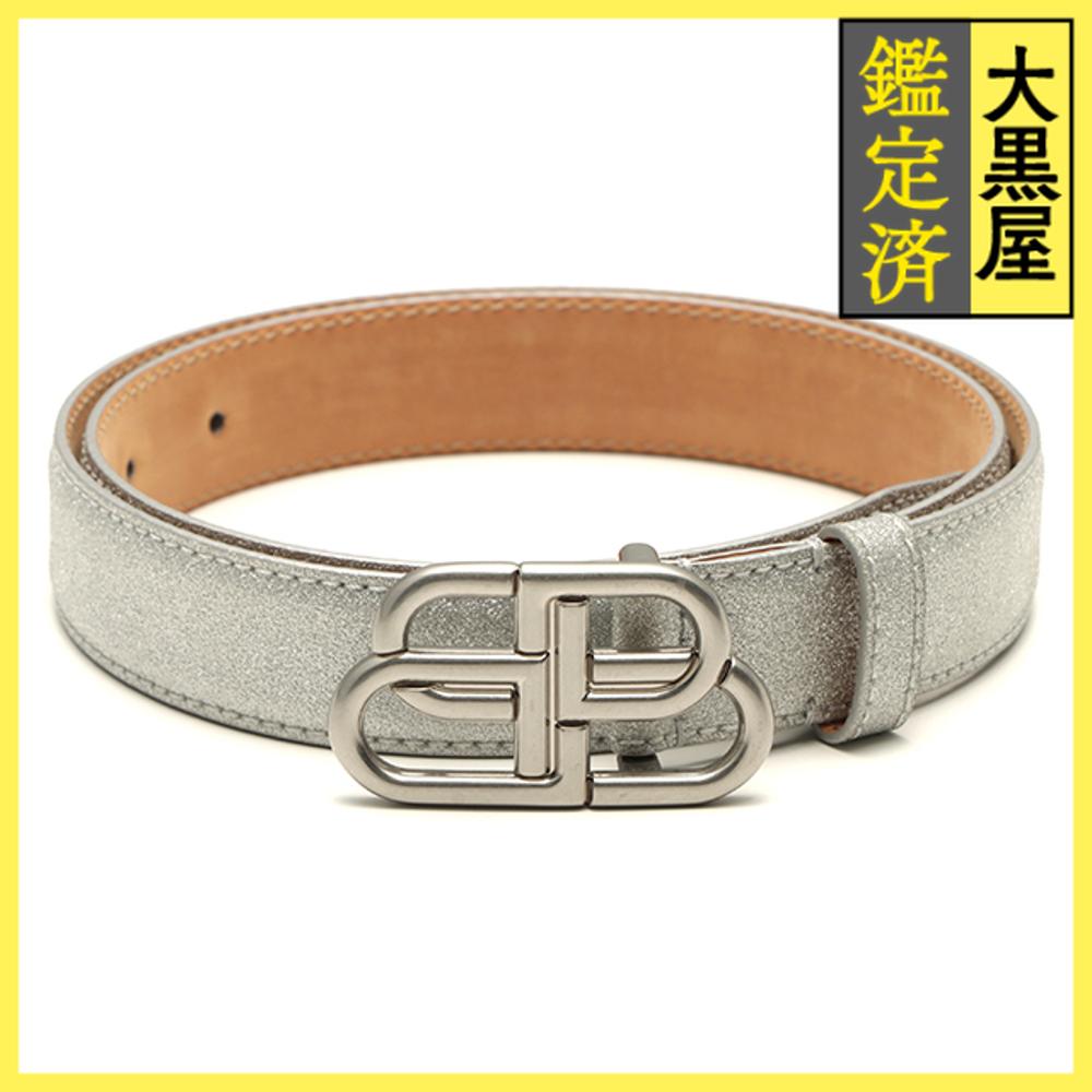 楽天市場】K BALENCIAGA ロゴベルト 505071 レザー ブラック メンズ