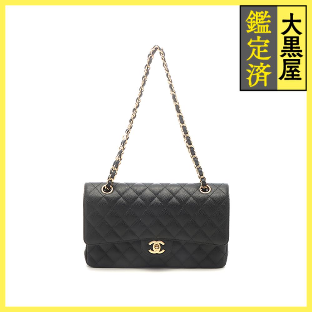 楽天市場】【CHANEL】シャネル マトラッセ25 キャビアスキン Wフラップ