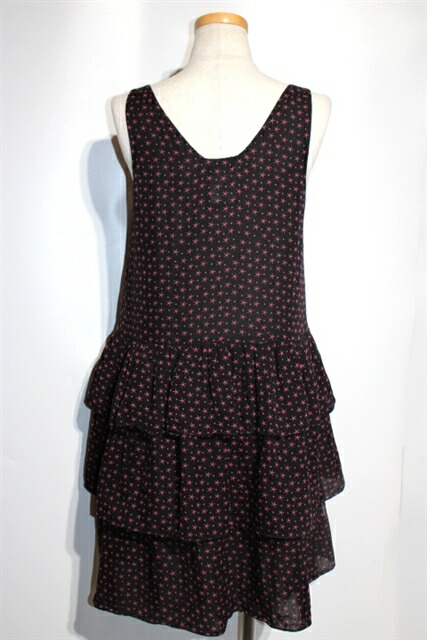 Chanel シャネル ノースリーブワンピース Pv レディース38 ブラック ピンク シルク ヒトデ 星 0 中古 大黒屋 Mozago Com