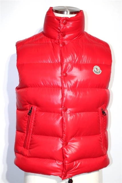 Moncler モンクレール 中古 ダウンベスト レッド 赤 ブランド Gilet