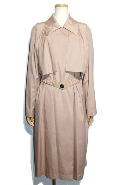 殿堂 トレンチコート エルメス Hermes レディース36 ベルト付き 0 中古 大黒屋 ピンクベージュ シルク コート ジャケット Williamsav Com
