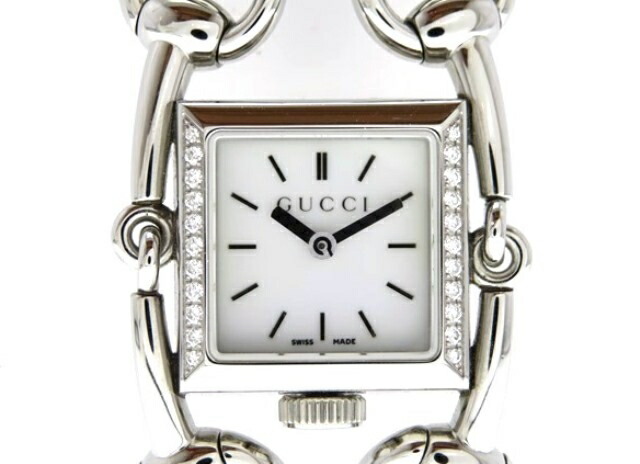 474 Daikokuya Gucci グッチ 時計 女性用腕時計 レディース 116 5 シニョーリア ダイヤベゼル ステンレス シェル文字盤 クオーツ 中古 質店 大黒屋 質屋 大黒屋中古ブランド品なら老舗の質店 質屋大黒屋 中古