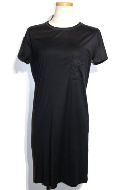 年末のプロモーション ワンピース エルメス Hermes レディース34 刺繍 432 中古 大黒屋 ブラック コットン Inanaut Com