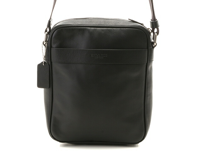 Coach コーチ バッグ フライトバッグ ショルダーバッグ メンズバッグ ブラック バッグ カーフ アウトレット F547 0 中古 大黒屋 質屋 大黒屋中古ブランド品なら老舗の質店 質屋大黒屋