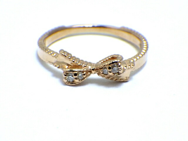 楽天市場 Jillstuart ジルスチュアート K10pg ダイヤモンド リボンリング 3号 430 中古 大黒屋 質屋 大黒屋