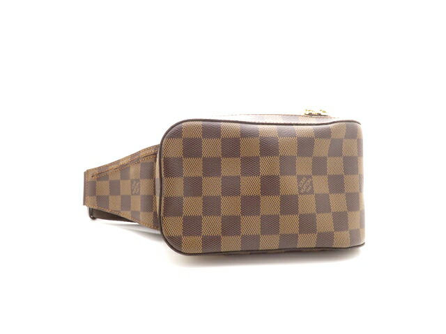 LOUIS VUITTON ルイ・ヴィトン バッグ ジェロニモス ダミエ N51994 ショルダーバッグ ダミエキャンバス  ブラウン メンズ【中古】