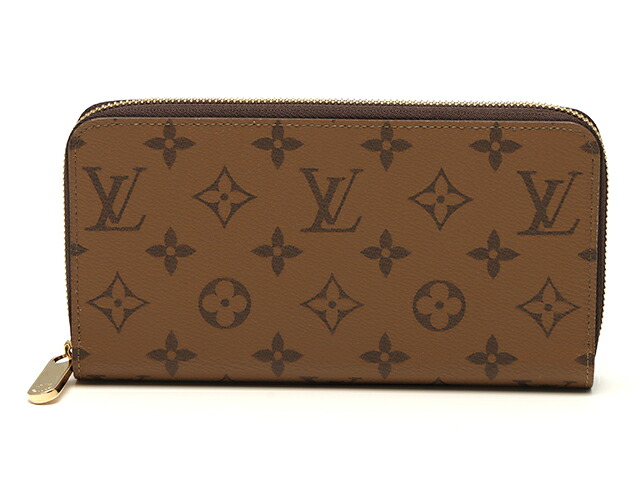 LOUIS VUITTON ルイ・ヴィトン ジッピー・ウォレット M82444 長財布 モノグラムキャンバス /モノグラム・リバース ブラウン ユニセックス【中古】
